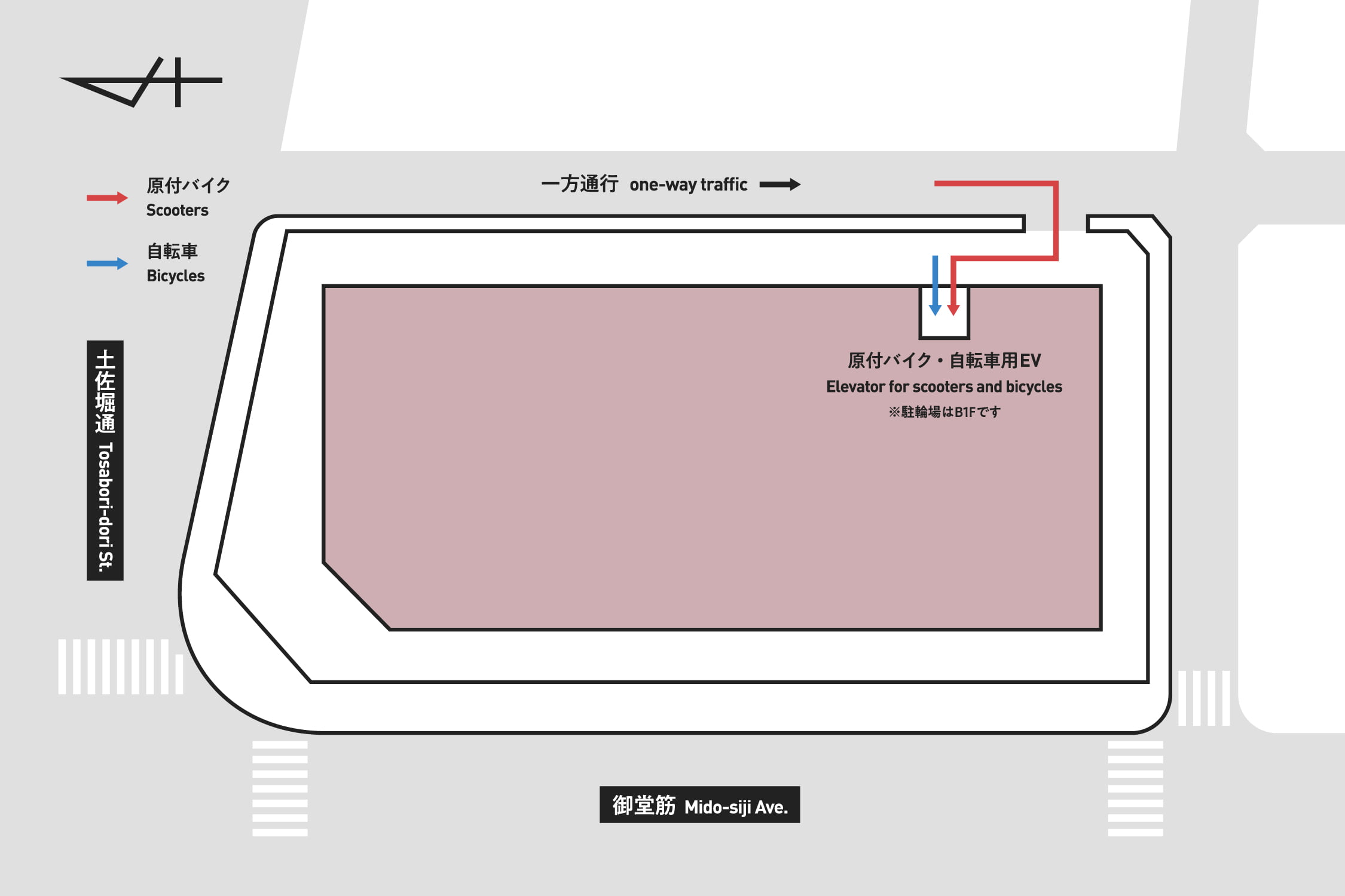 淀屋橋ステーションワン 駐輪場のご案内